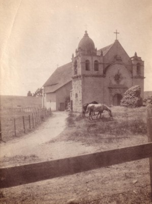 Carmel Mission photographed during the California journey