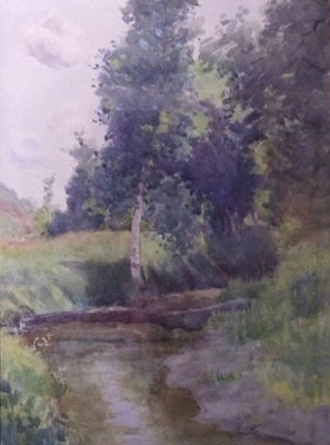 Untitled Landscape with Birches