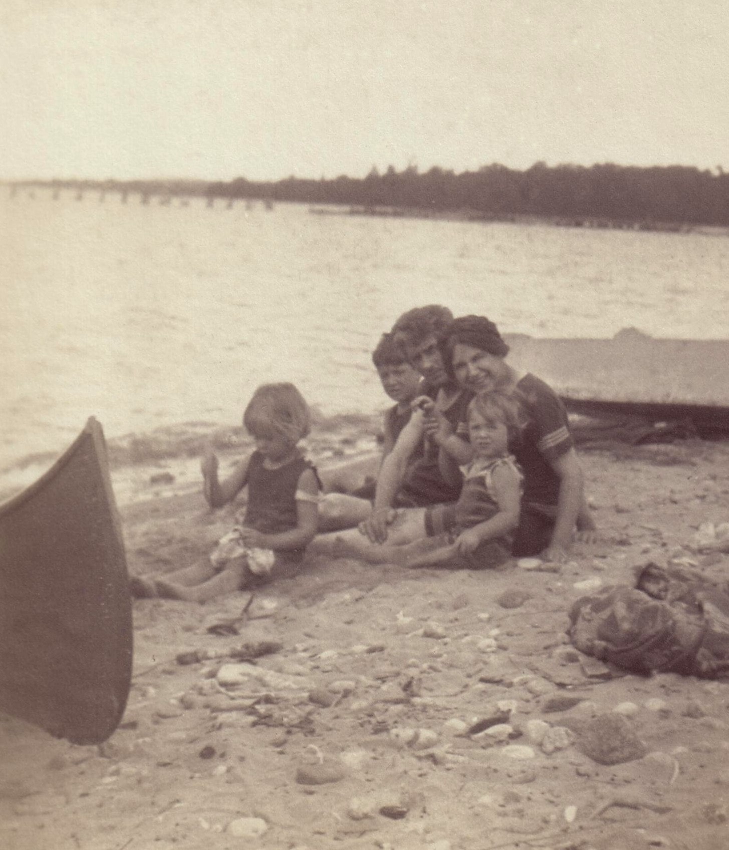 The Ahrens family at Leith, Ontario, in 1914