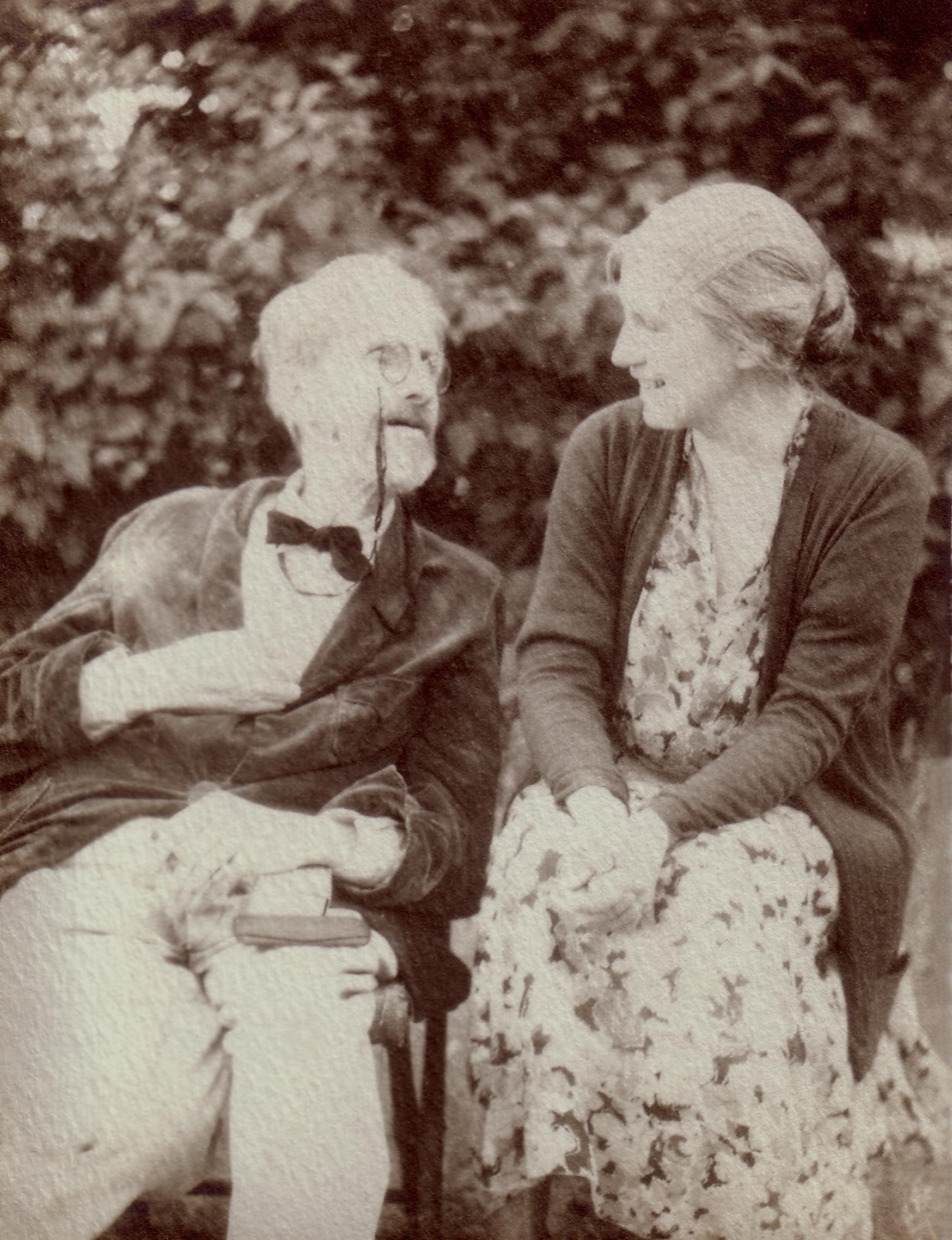 Carl and Madonna Ahrens together outdoors in Galt, Ontario, June 1935