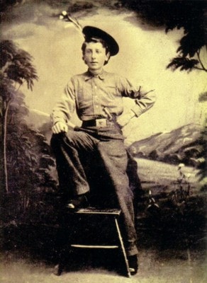 Young Carl Ahrens in the early 1870s in Berlin, Ontario