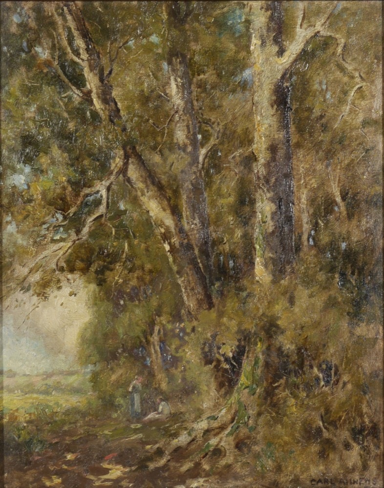 Midsummer — oil on canvas by Carl Ahrens, c. 1917, Private Collection