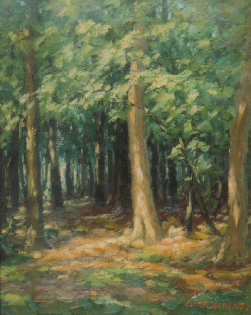 Near Doon — oil on canvas by Carl Ahrens, c. 1930, Collection of Kim Bullock