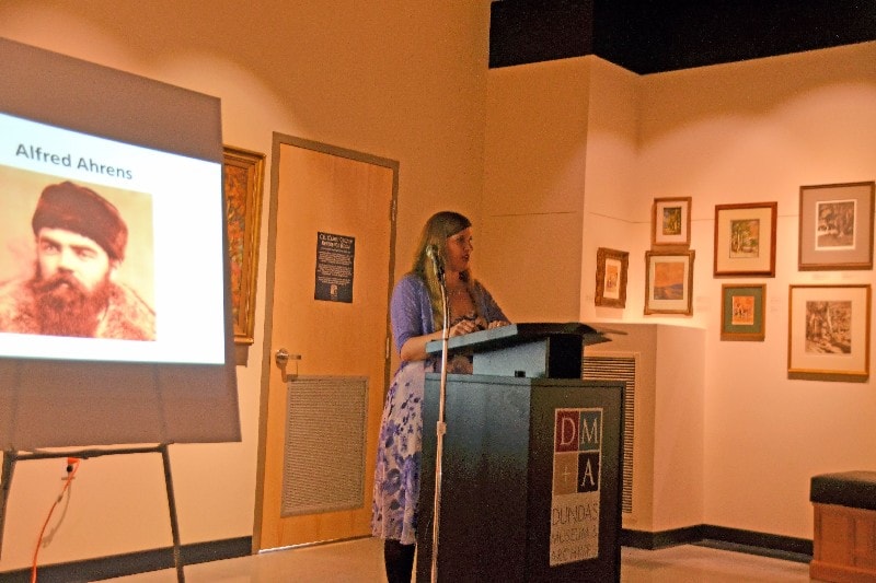 Kim Bullock speaks about her great-grandfather, Carl Ahrens