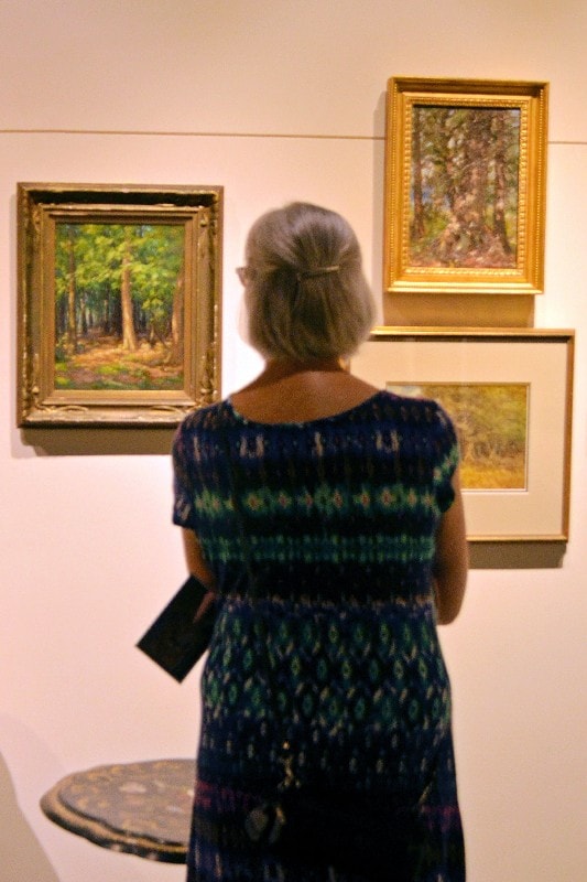 Admiring the art