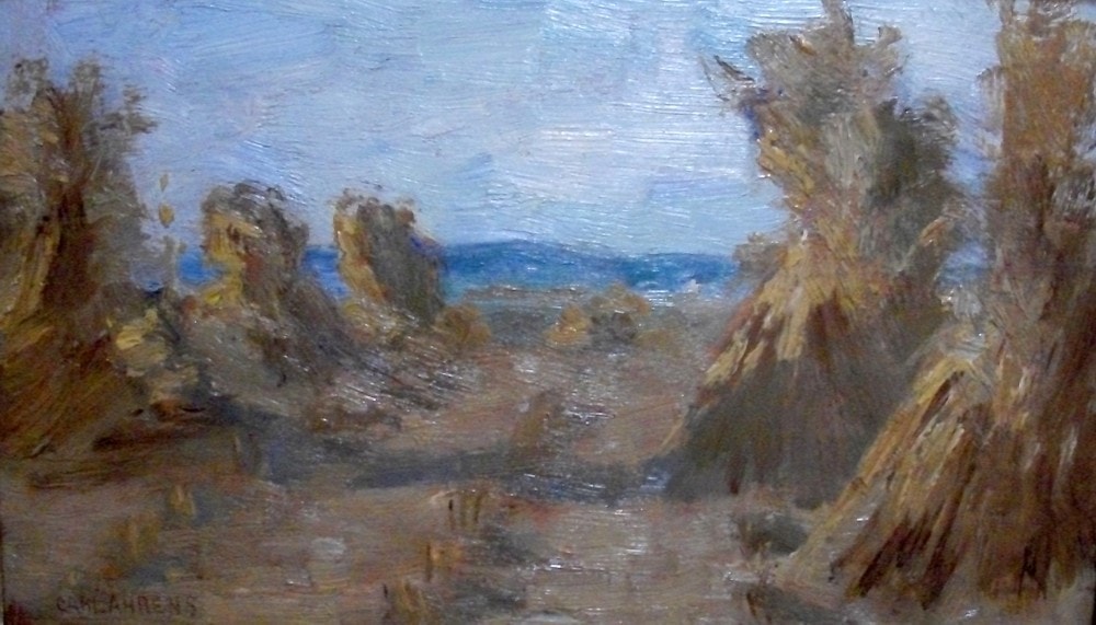 Harvesting by Carl Ahrens after restoration