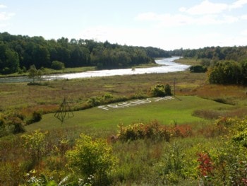 Overlook of the Saugeen River and reservation landscape